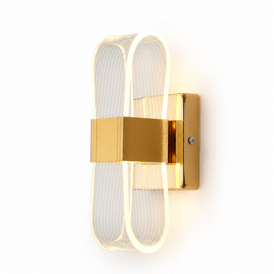 Scandinavian Gold LED Wall Sconce