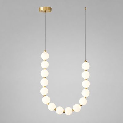 Scandinavian Iron & Acrylic LED Beaded Pendant Light