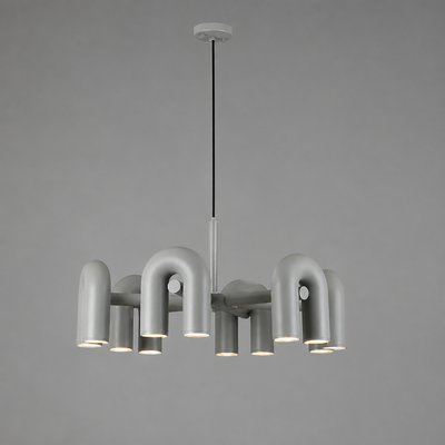Scandinavian Iron & Acrylic LED U-Shaped Chandelier