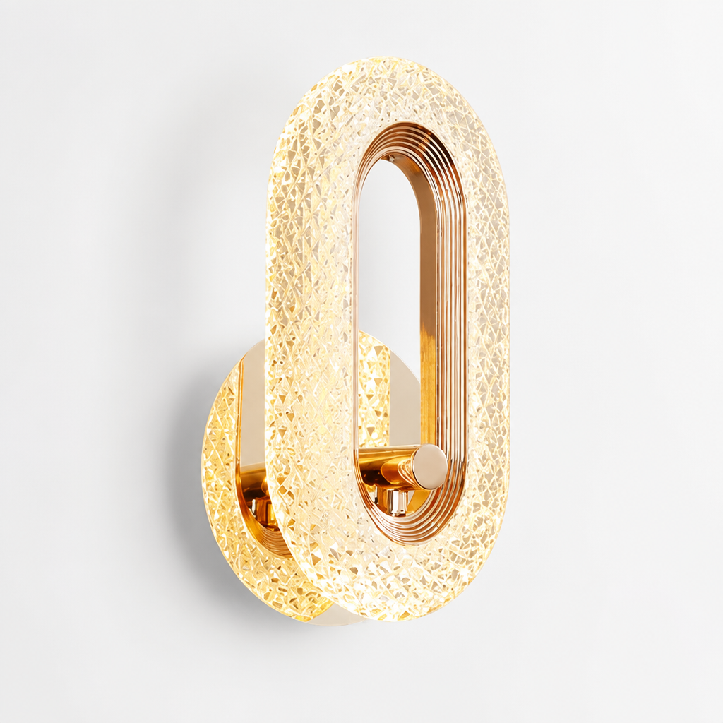 Scandinavian Iron & Acrylic LED Wall Sconce