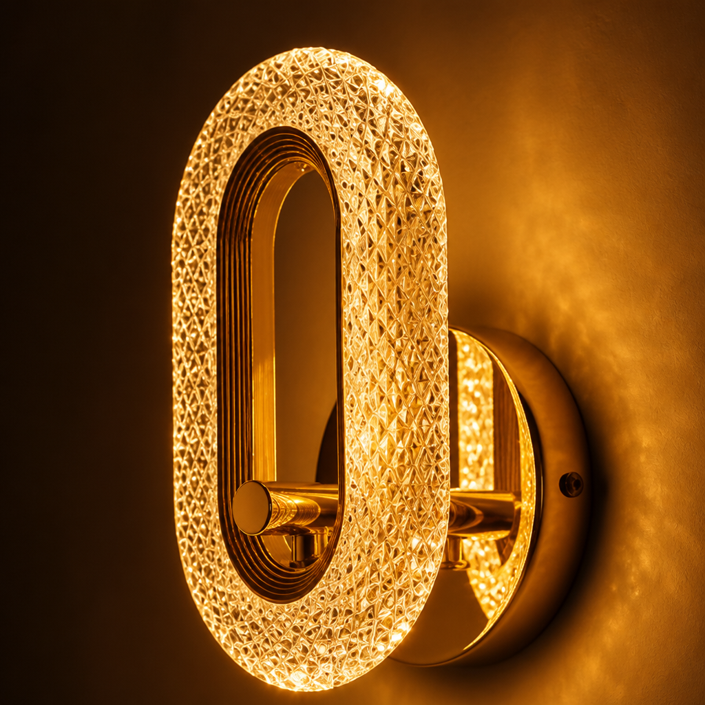 Scandinavian Iron & Acrylic LED Wall Sconce