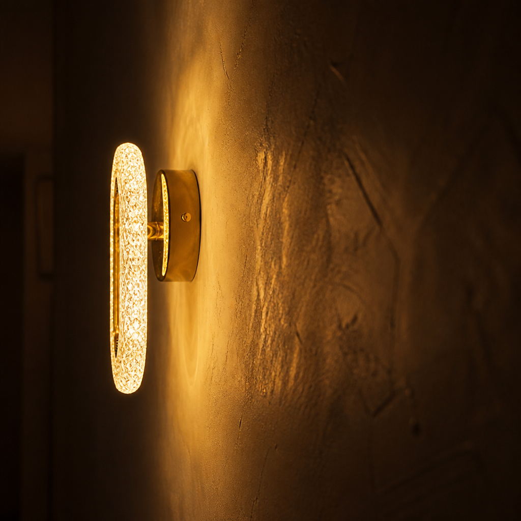 Scandinavian Iron & Acrylic LED Wall Sconce