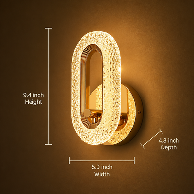 Scandinavian Iron & Acrylic LED Wall Sconce