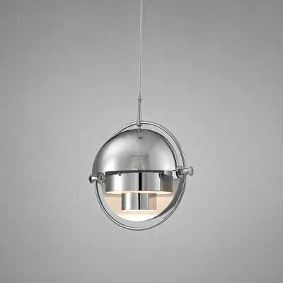 Scandinavian Iron & Glass Pendant Light