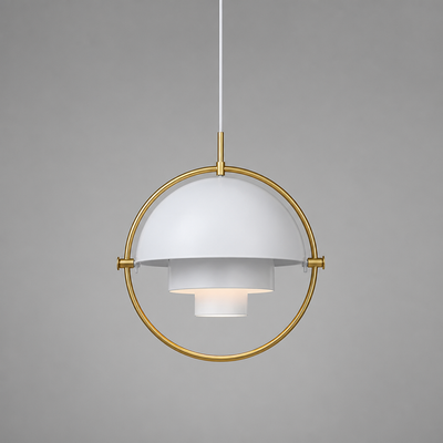 Scandinavian Iron & Glass Pendant Light