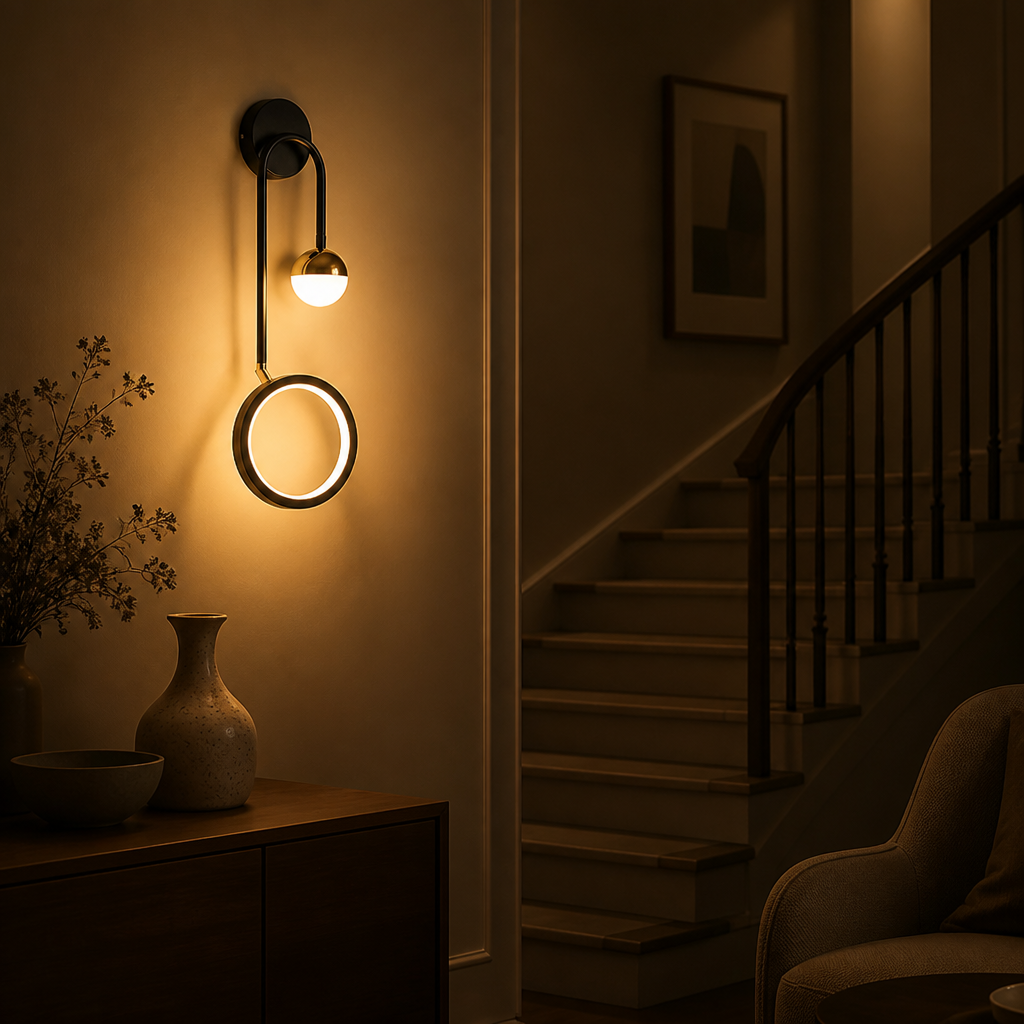 Scandinavian Iron LED Ball Wall Sconce