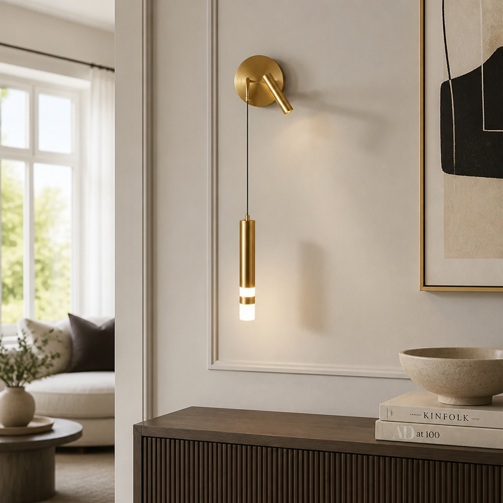 Scandinavian Iron LED Reading Spot Wall Sconce