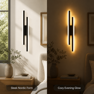 Scandinavian Iron LED Slim Wall Sconce