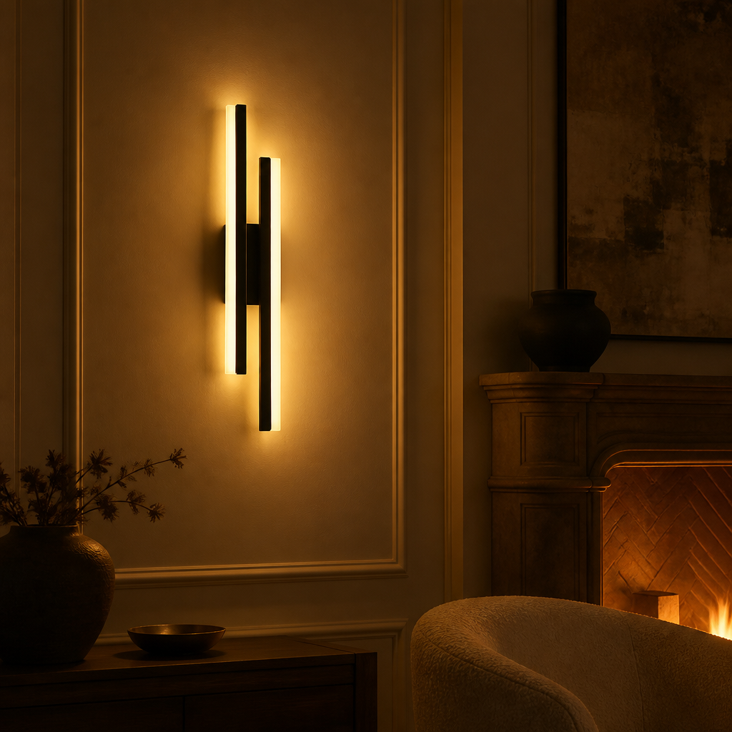 Scandinavian Iron LED Slim Wall Sconce