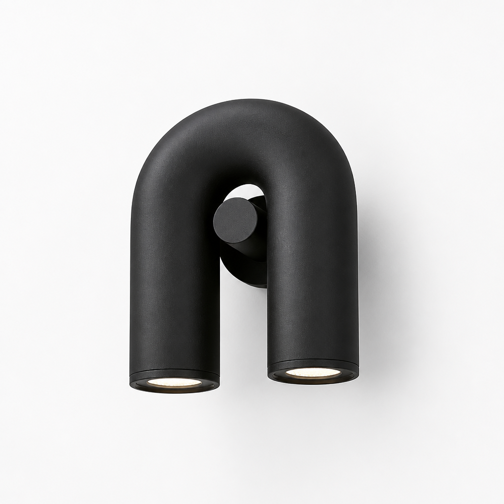 Scandinavian Iron LED U-Shaped Wall Sconce