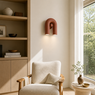 Scandinavian Iron LED U-Shaped Wall Sconce