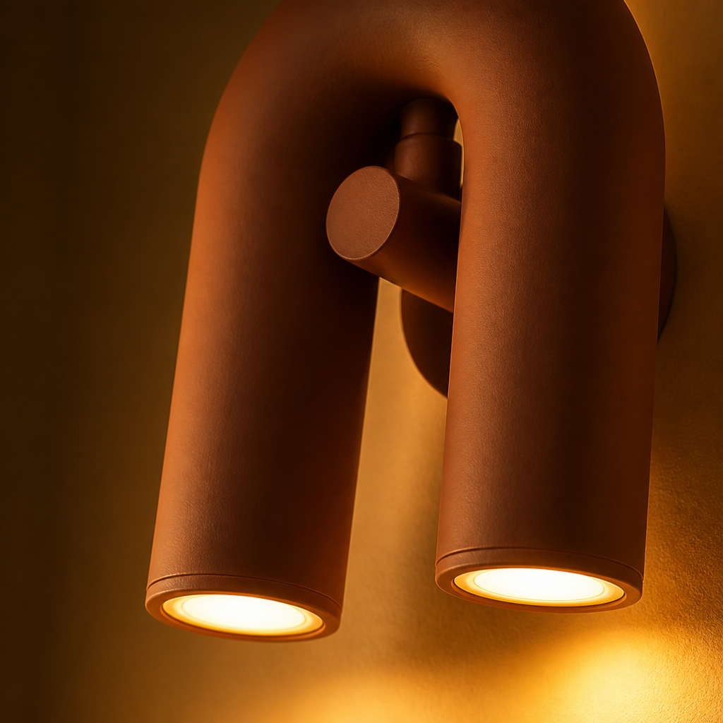 Scandinavian Iron LED U-Shaped Wall Sconce