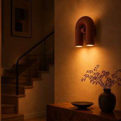 Scandinavian Iron LED U-Shaped Wall Sconce