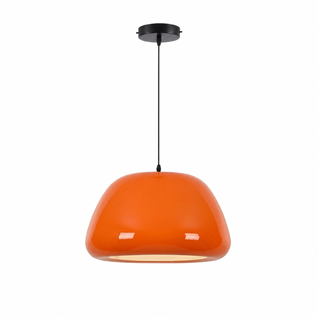 Scandinavian Iron Semi-Circular Pendant Light