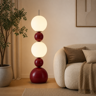 Scandinavian LED Gourd Floor Lamp