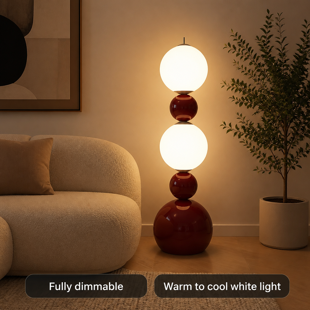 Scandinavian LED Gourd Floor Lamp