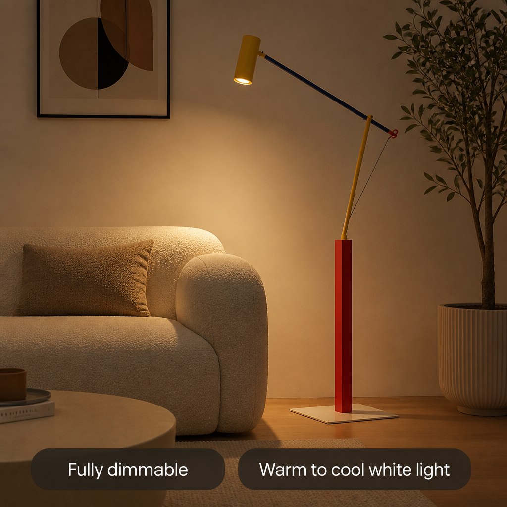 Scandinavian LED Long Arm Floor Lamp