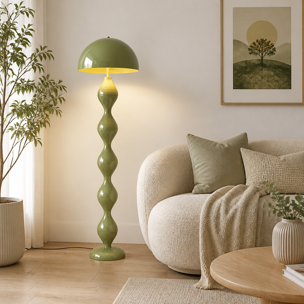 Scandinavian LED Macaron Mushroom Floor Lamp