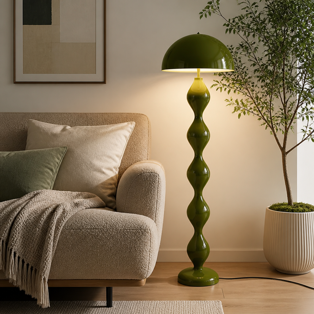 Scandinavian LED Macaron Mushroom Floor Lamp