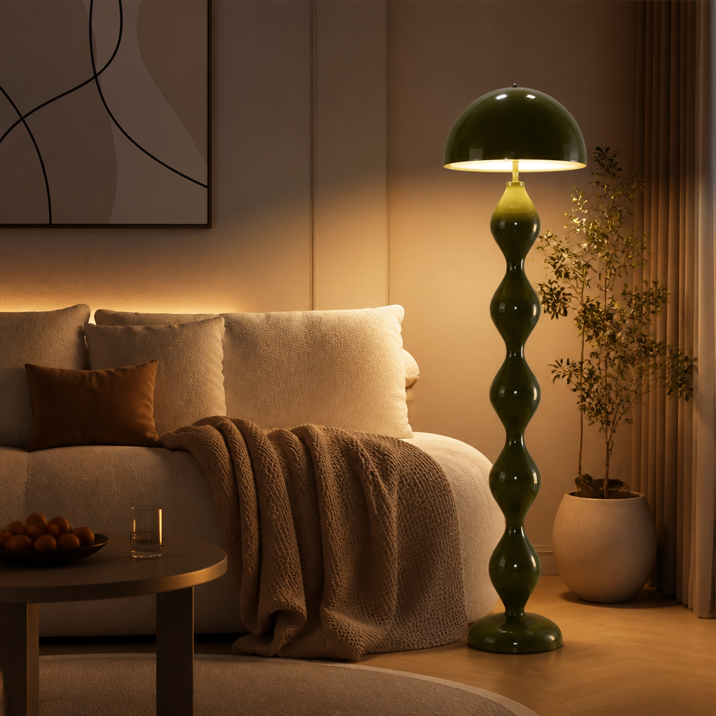 Scandinavian LED Macaron Mushroom Floor Lamp
