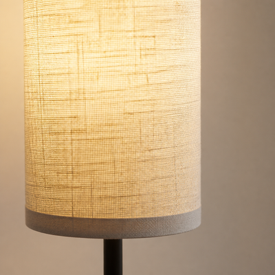 Scandinavian Linen LED Floor Lamp