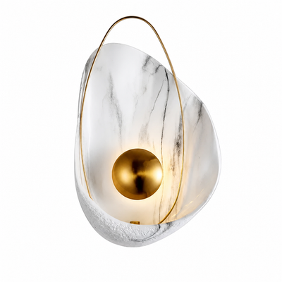 Scandinavian Marble LED 3-Color Changeable Wall Sconce