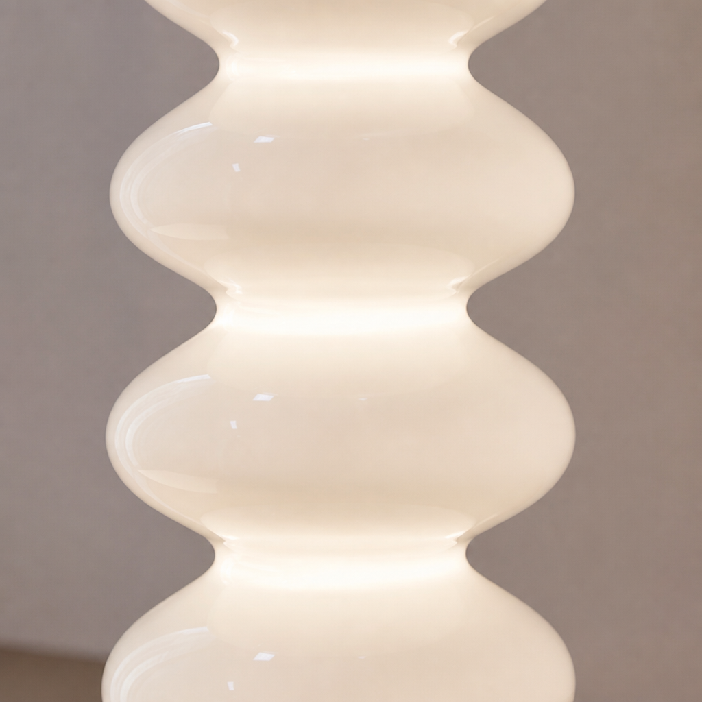 Scandinavian Marble LED Gourd Shade Floor Lamp