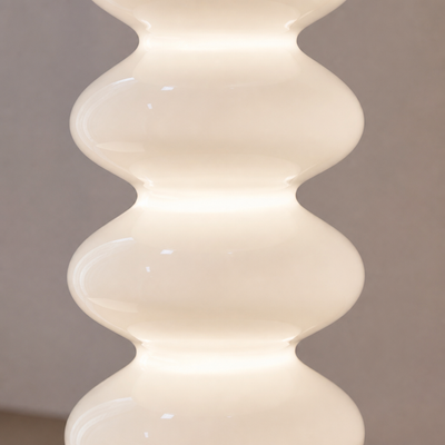 Scandinavian Marble LED Gourd Shade Floor Lamp
