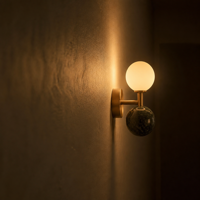 Scandinavian Marble LED Wall Sconce