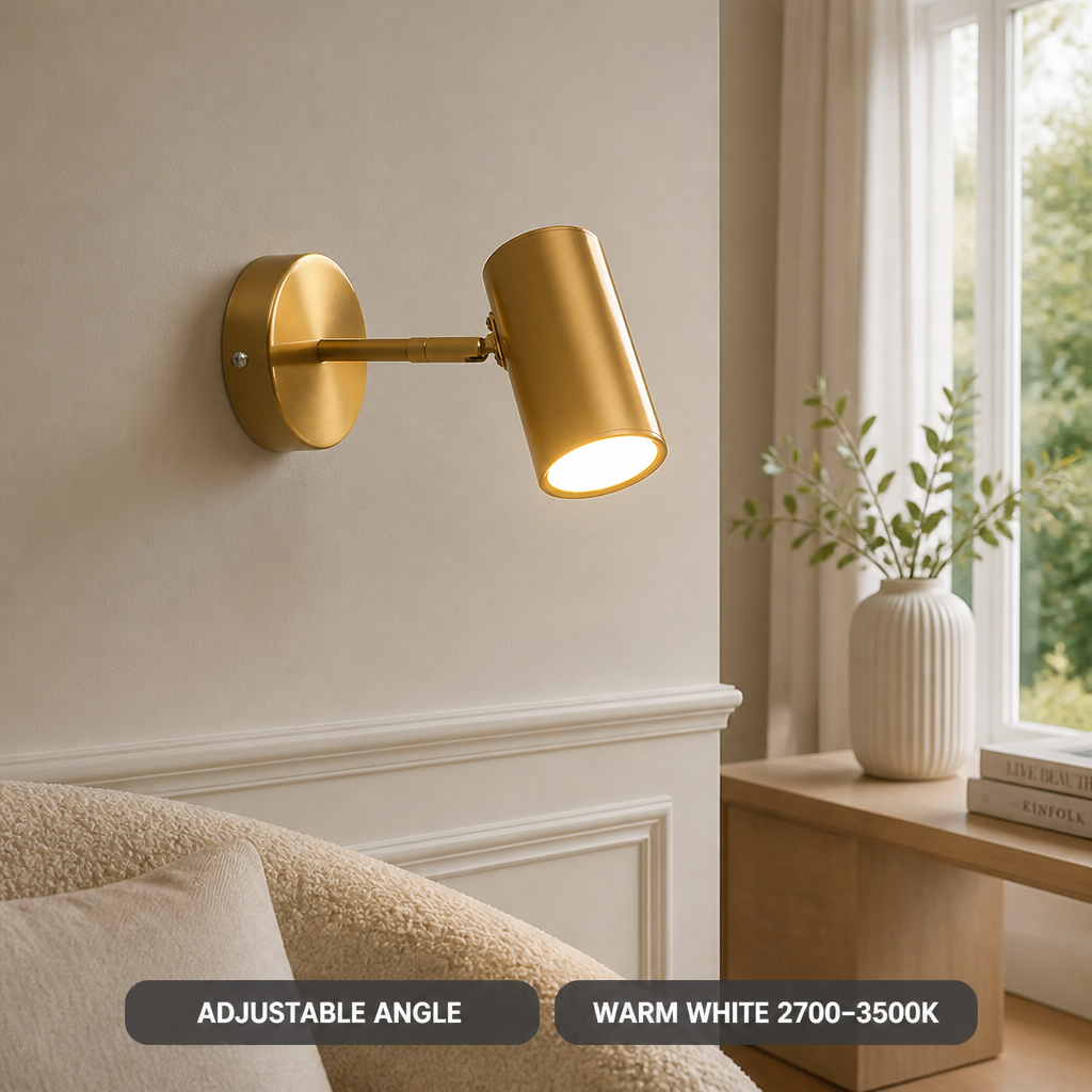 Scandinavian Metal LED Adjustable Angle Wall Sconce
