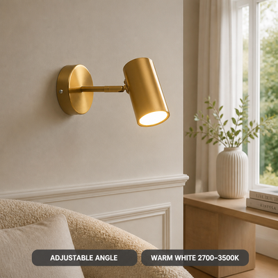 Scandinavian Metal LED Adjustable Angle Wall Sconce