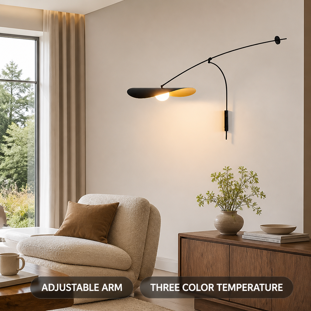 Scandinavian Metal LED Adjustable Arm Wall Sconce