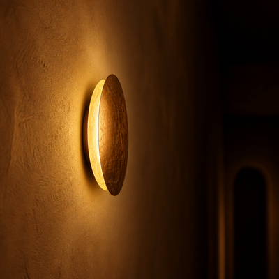 Scandinavian Metal LED Moon Eclipse Wall Sconce