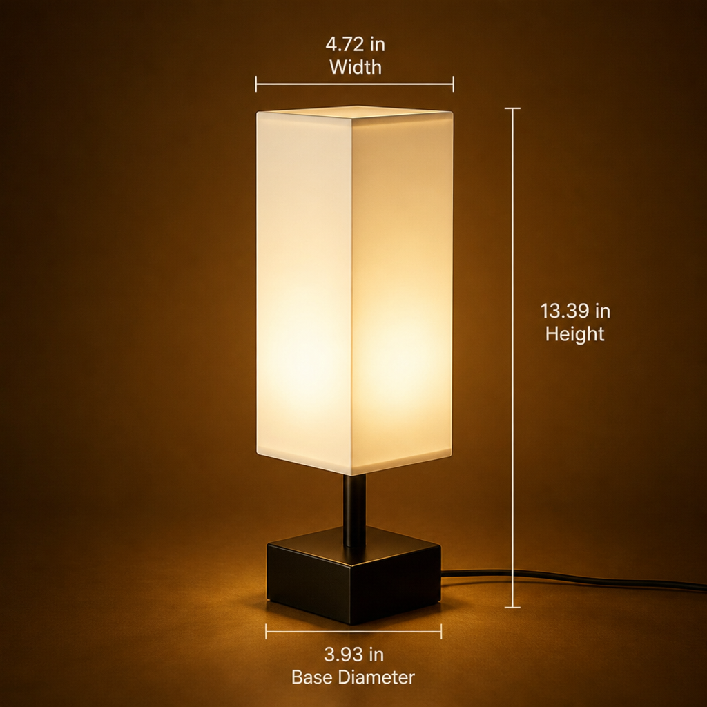 Scandinavian Metal & Wood 3-Color Table Lamp