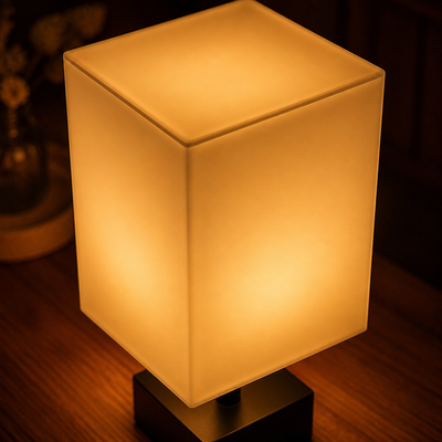 Scandinavian Metal & Wood 3-Color Table Lamp