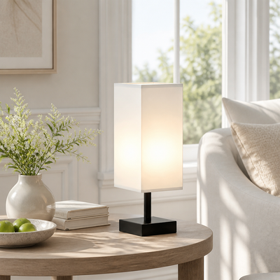 Scandinavian Metal & Wood 3-Color Table Lamp