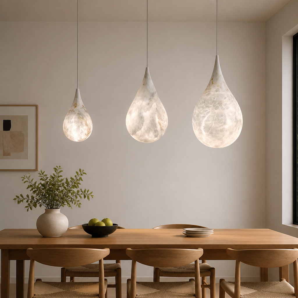Scandinavian Resin LED Cloud Pendant Light