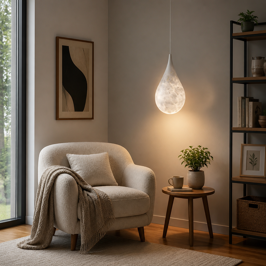 Scandinavian Resin LED Cloud Pendant Light