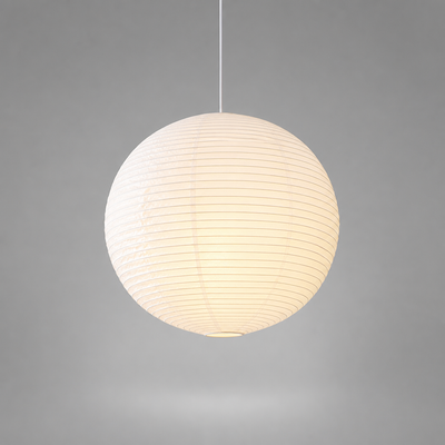 Scandinavian Rice Paper Round Lantern Pendant Light