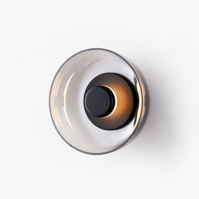 Scandinavian Round Glass LED Wall Sconce