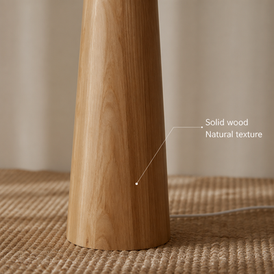Scandinavian Solid Wood Floor Lamp