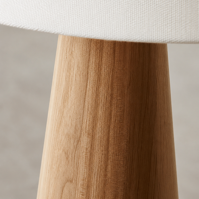 Scandinavian Solid Wood Floor Lamp