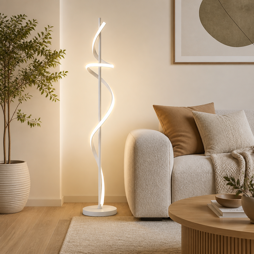 Scandinavian Spiral Floor Lamp