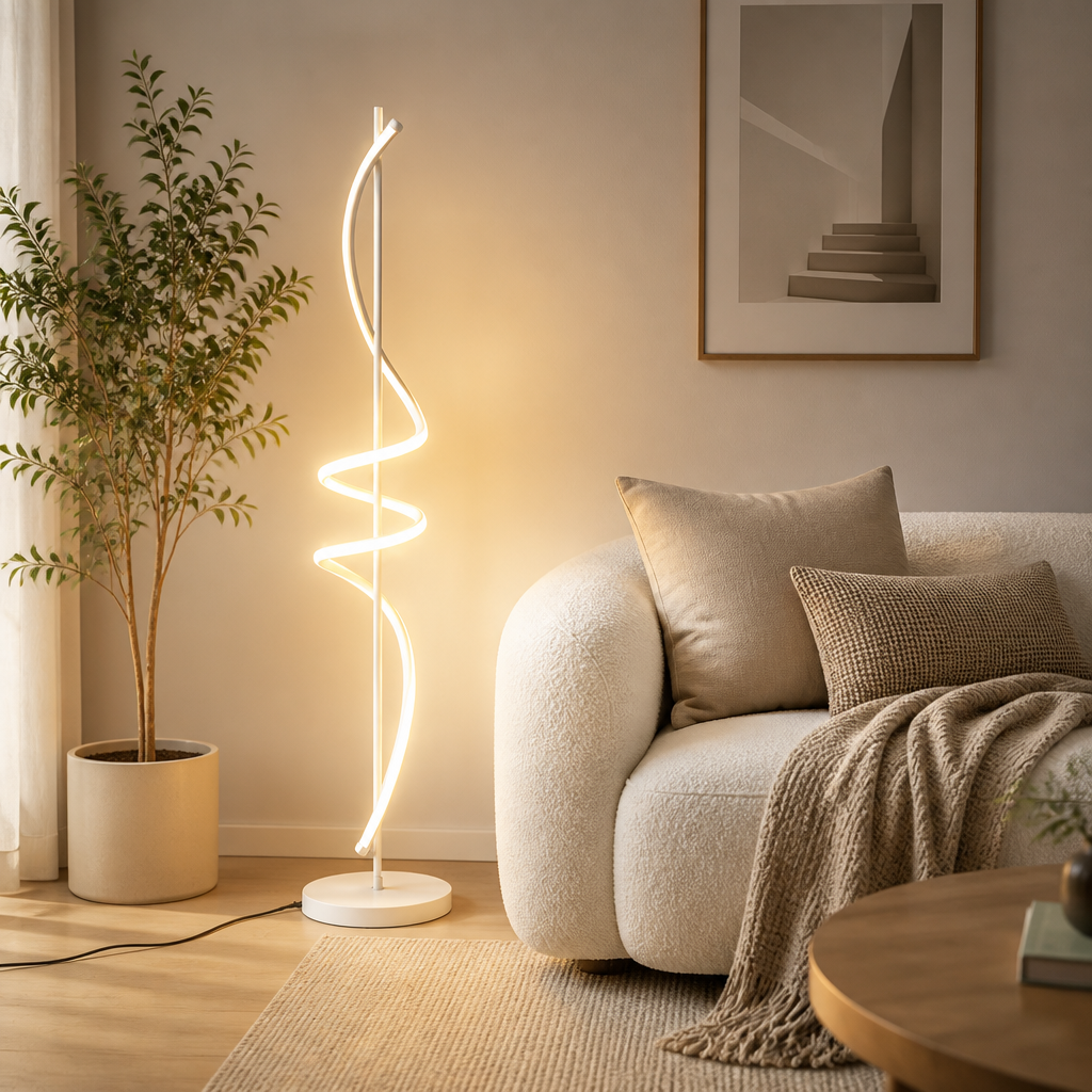 Scandinavian Spiral Floor Lamp