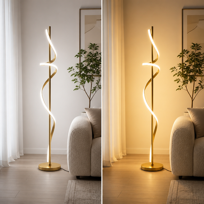 Scandinavian Spiral Floor Lamp