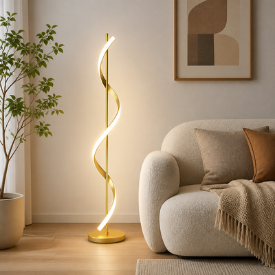 Scandinavian Spiral Floor Lamp