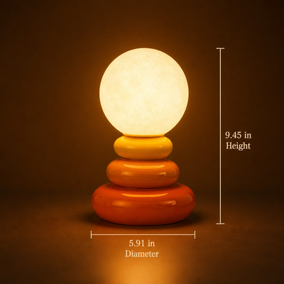 Scandinavian Stacked Stone LED Table Lamp