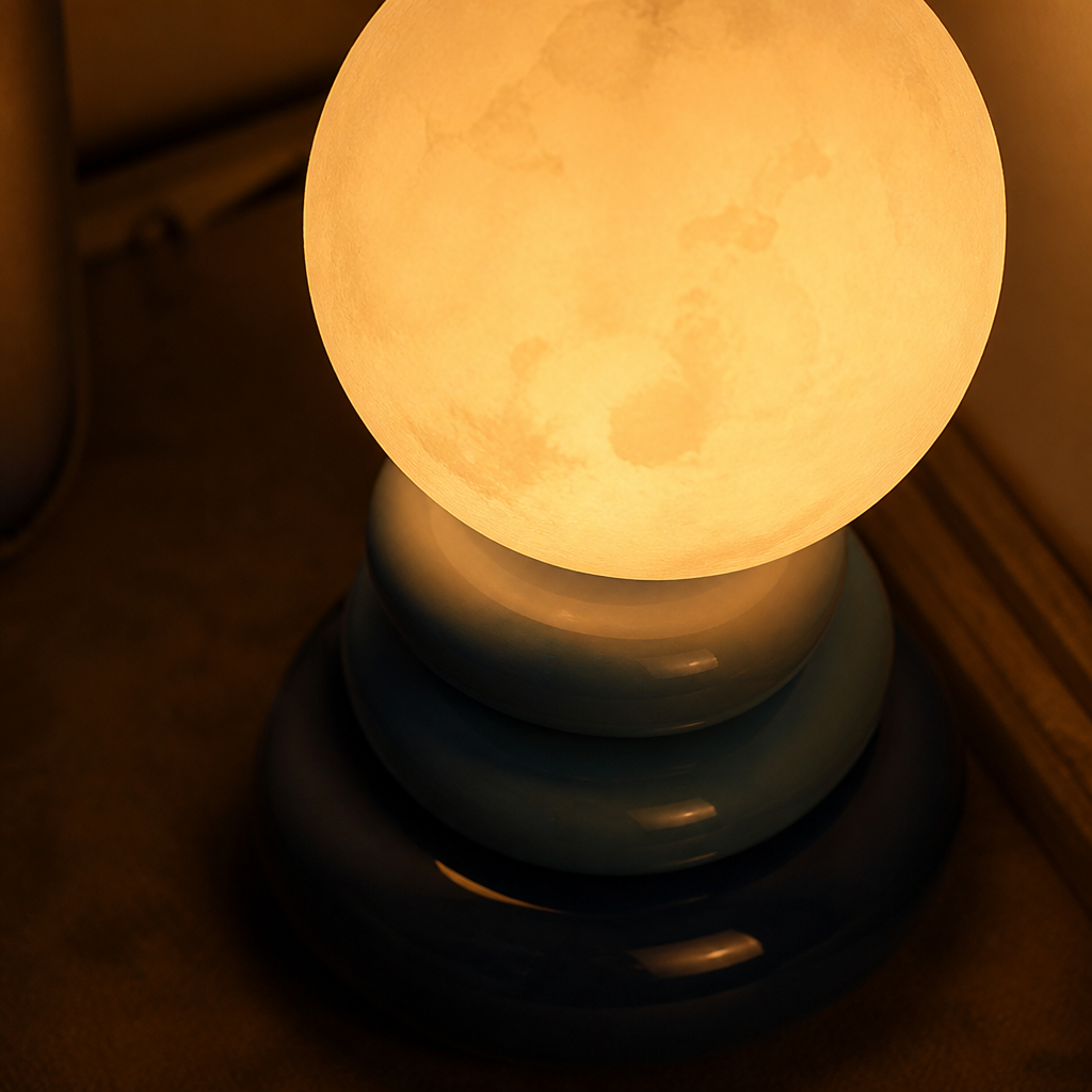 Scandinavian Stacked Stone LED Table Lamp
