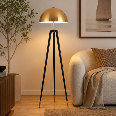 Scandinavian Tripod Mushroom Floor Lamp