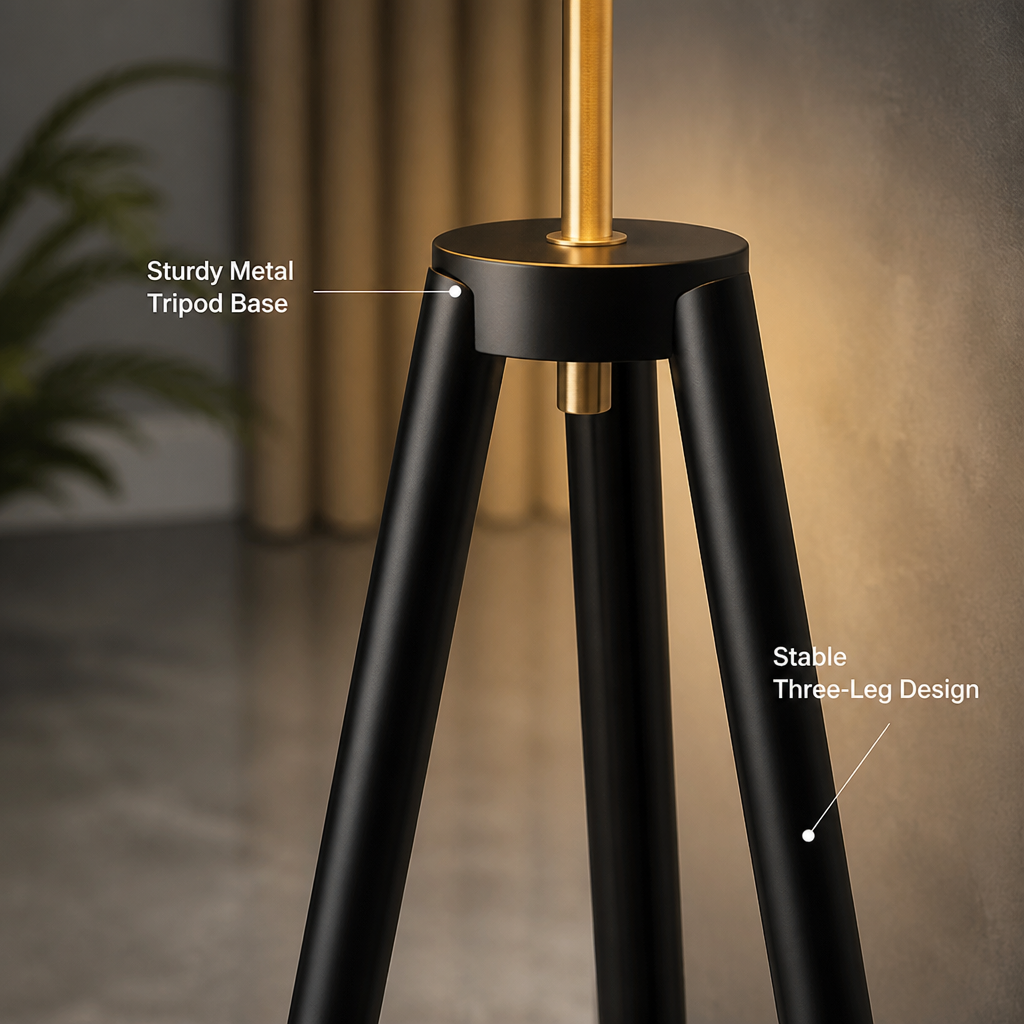 Scandinavian Tripod Mushroom Floor Lamp